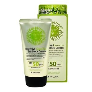 3W Clinic - Intensive Green Tea Sunblock Cream SPF 50+PA+++ - 70ml