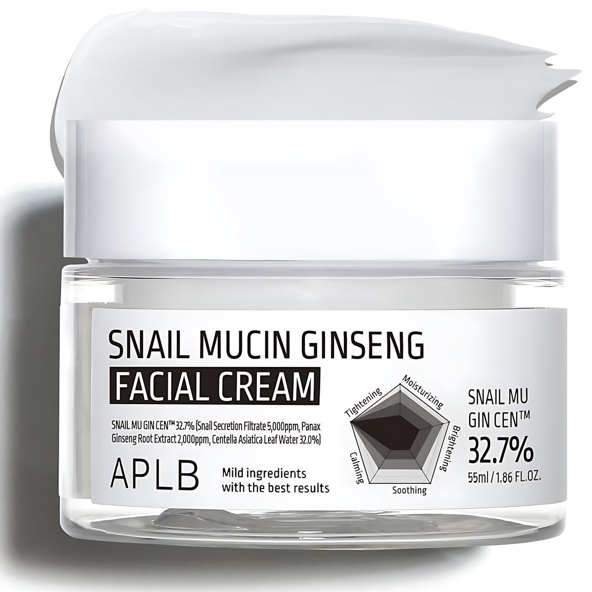 APLB - Snail Mucin Ginseng Facial Cream - 55ml