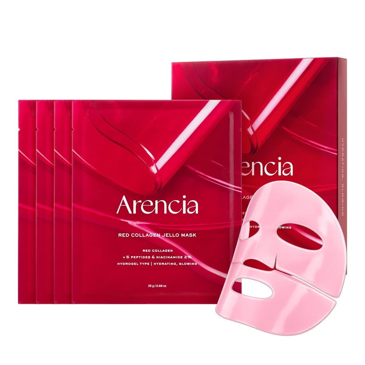 Arencia - Red Collagen Jello Mask - 25g