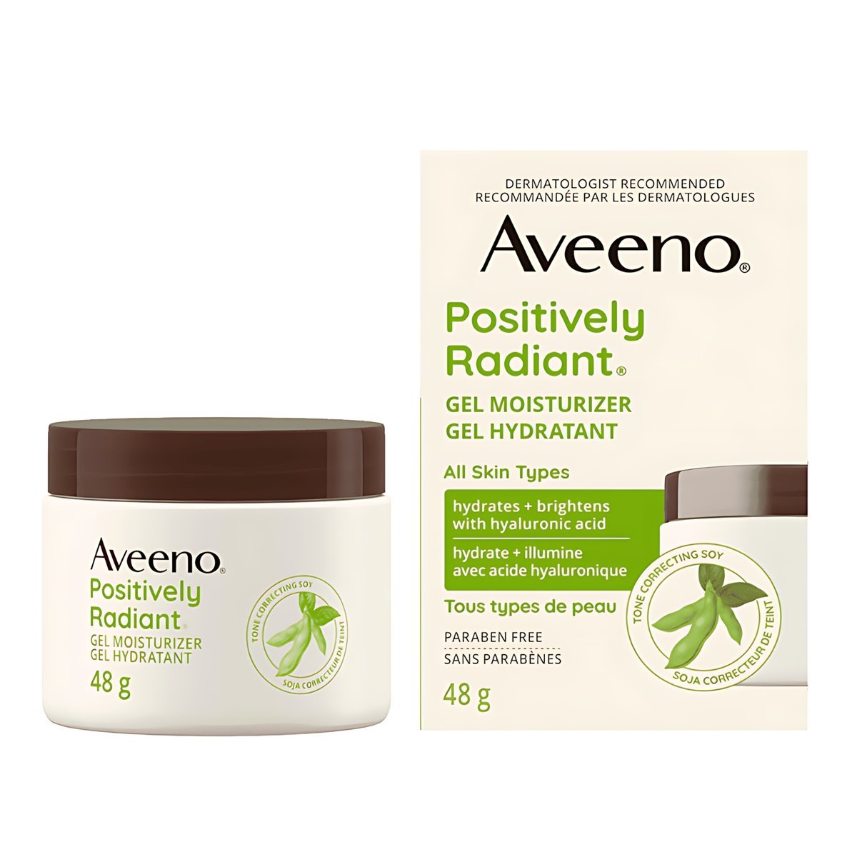 AVEENO - Positively Radiant Gel Moisturizer - 48g