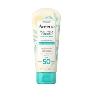 Aveeno - Positively Mineral Sunscreen For Sensitive Skin SPF 50 - 88ml
