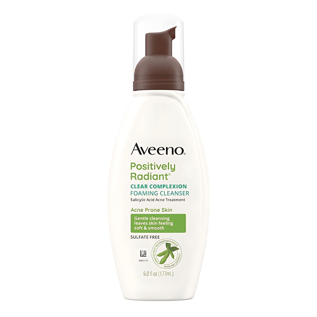Aveeno - Positively Radiant Clear Complexion Foaming Cleanser Acne Prone Skin - 177ml