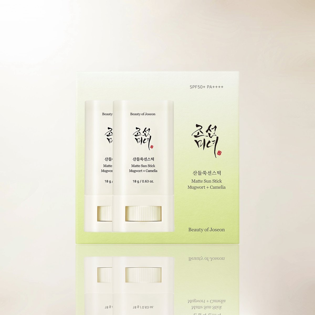 BEAUTY OF JOSEON - MATTE SUN STICK : MUGWORT+CAMELIA - 18g