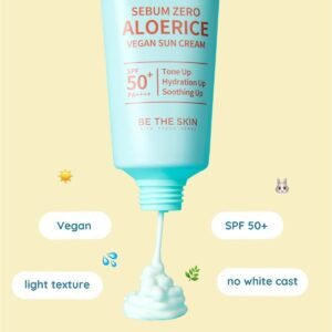 BE THE SKIN - Vegan Sun Cream Sebum Zero Aloerice SPF 50+ PA++++ - 5ml