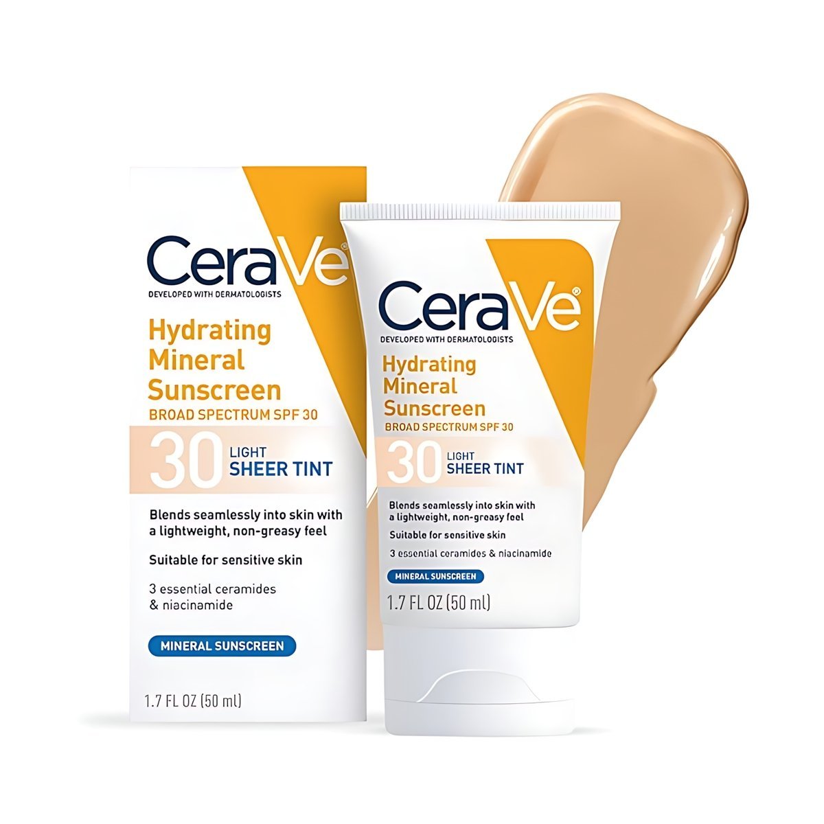 CERAVE - Hydrating Mineral Sunscreen SPF 30 Face Sheer Tint - 50ml