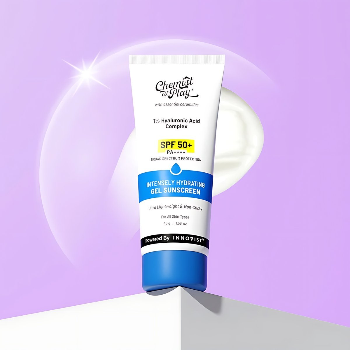 Chemist - At Play 1% Hyaluronic Acid Gel Sunscreen SPF 50+ PA++++ - 45g