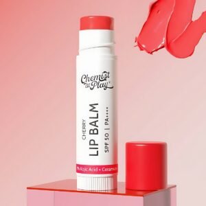 Chemist - at Play Cherry Lip Balm for Chapped & Pigmented Lips SPF 50 PA++++ & Kojic Acid - 4.5g