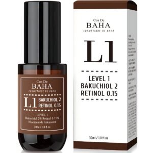 Cos De BAHA - Bakuchiol 2% Serum with Retinol for Face (L1) - 30ml
