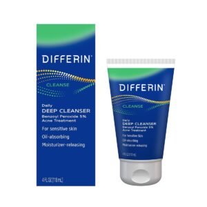 Differin - Acne Face Wash with 5% Benzoyl Peroxide - 118ml