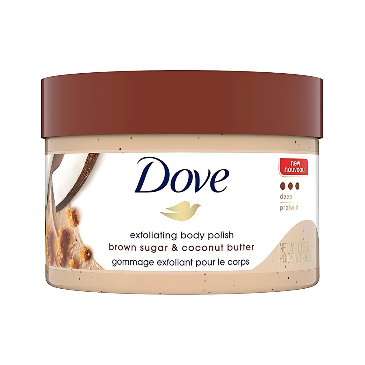 DOVE - Exfoliating Body Polish Brown Sugar & Coconut Butter - 298g