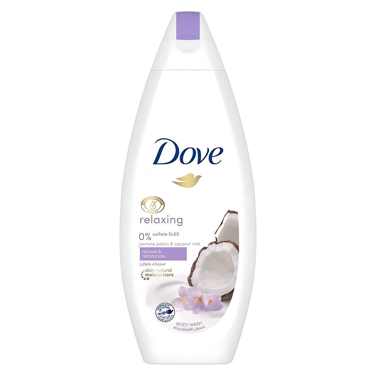 Dove - Relaxing Jasmine Petals & Coconut Milk Body Wash - 500ml