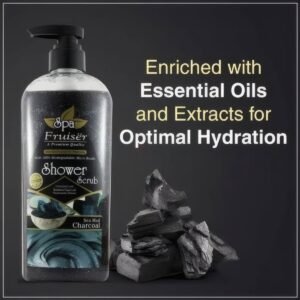 Fruiser - Charcoal Sea Mud Shower Scrub - 730ml