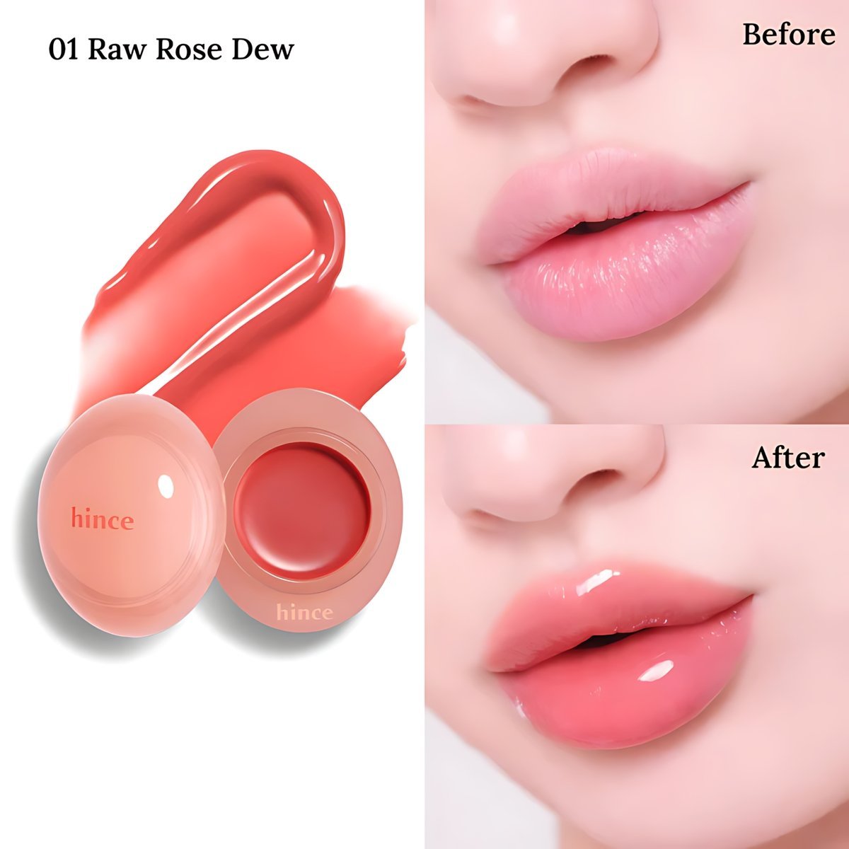 hince - glow dewy ball 01 raw rose dew - 3.5g