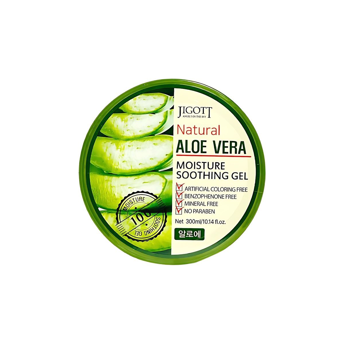 Jigott - Natural Aloe Vera Moisture Soothing Gel - 300ml