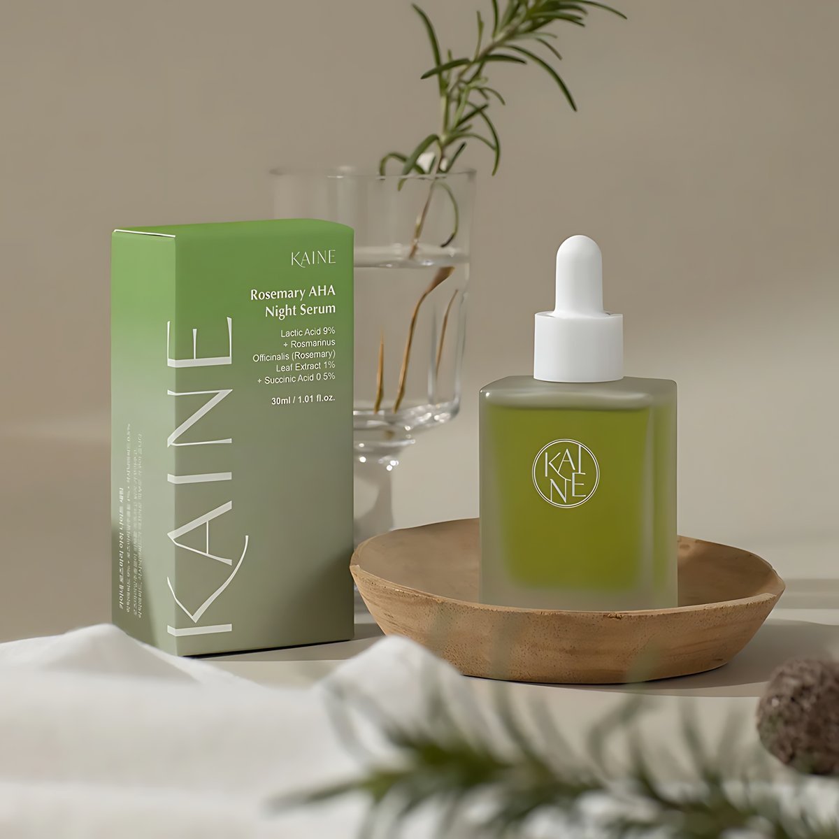 KAINE - Rosemary AHA Night Serum - 30ml