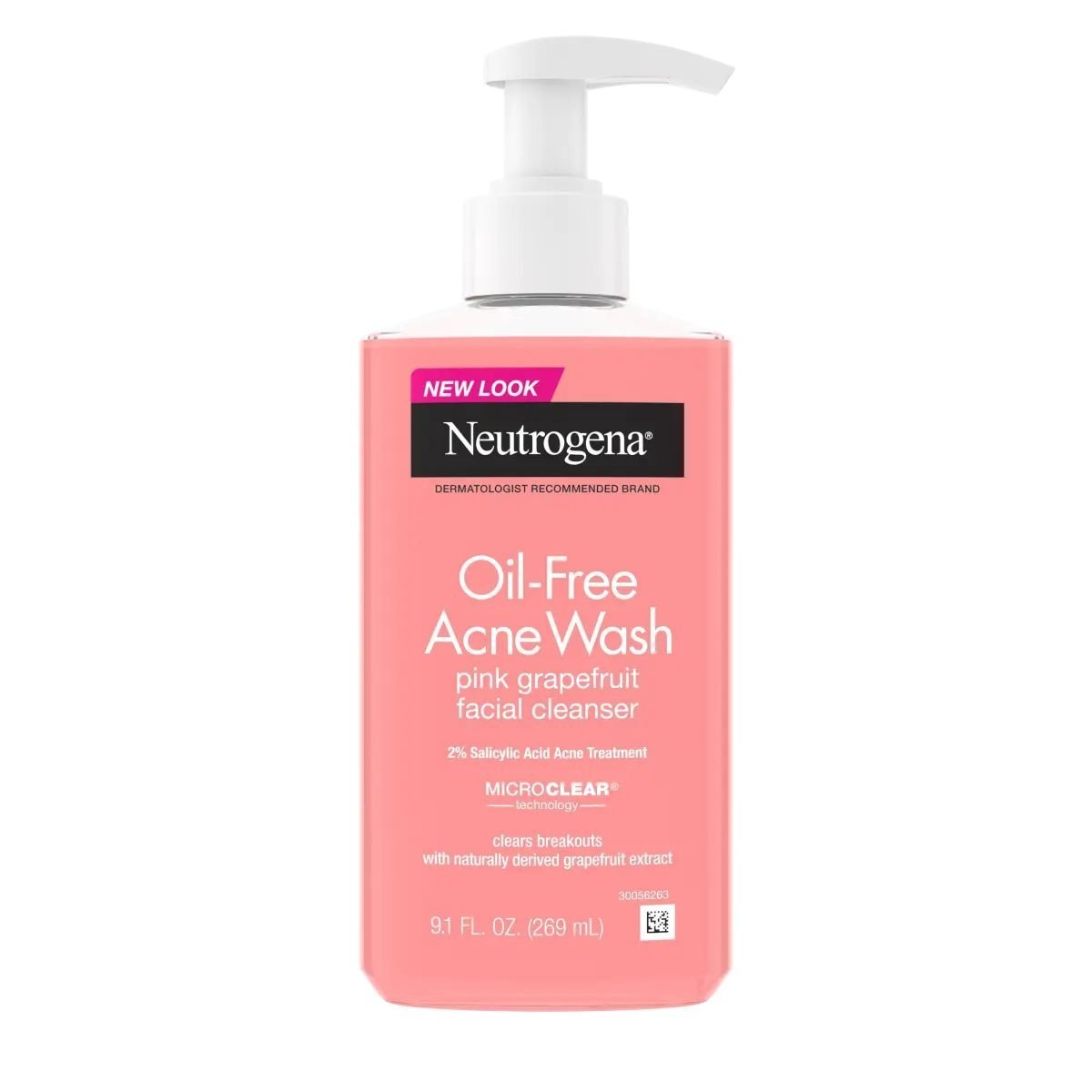 Neutrogena - Oil Free Acne Wash Pink Grapefruit Facial Cleanser - 177ml
