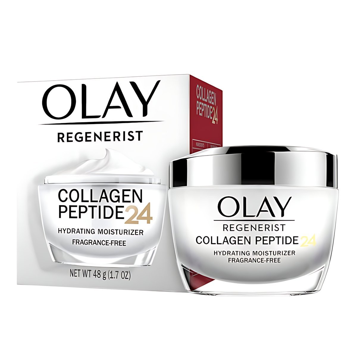 Olay - Regenerist Collagen Peptide24 Hydrating Fragrance Free Moisturizer - 48g