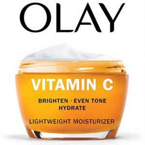 Olay - Vitamin C Lightweight Face Moisturizer – Brighten – Even Tone – Hydrate – Lightweight Anti-Aging Cream for Dark Spots - 48g