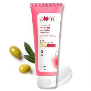 plum - Squalane & Vitamin E SPF 50 PA+++ Dewy-Bright Sunscreen-50 gram