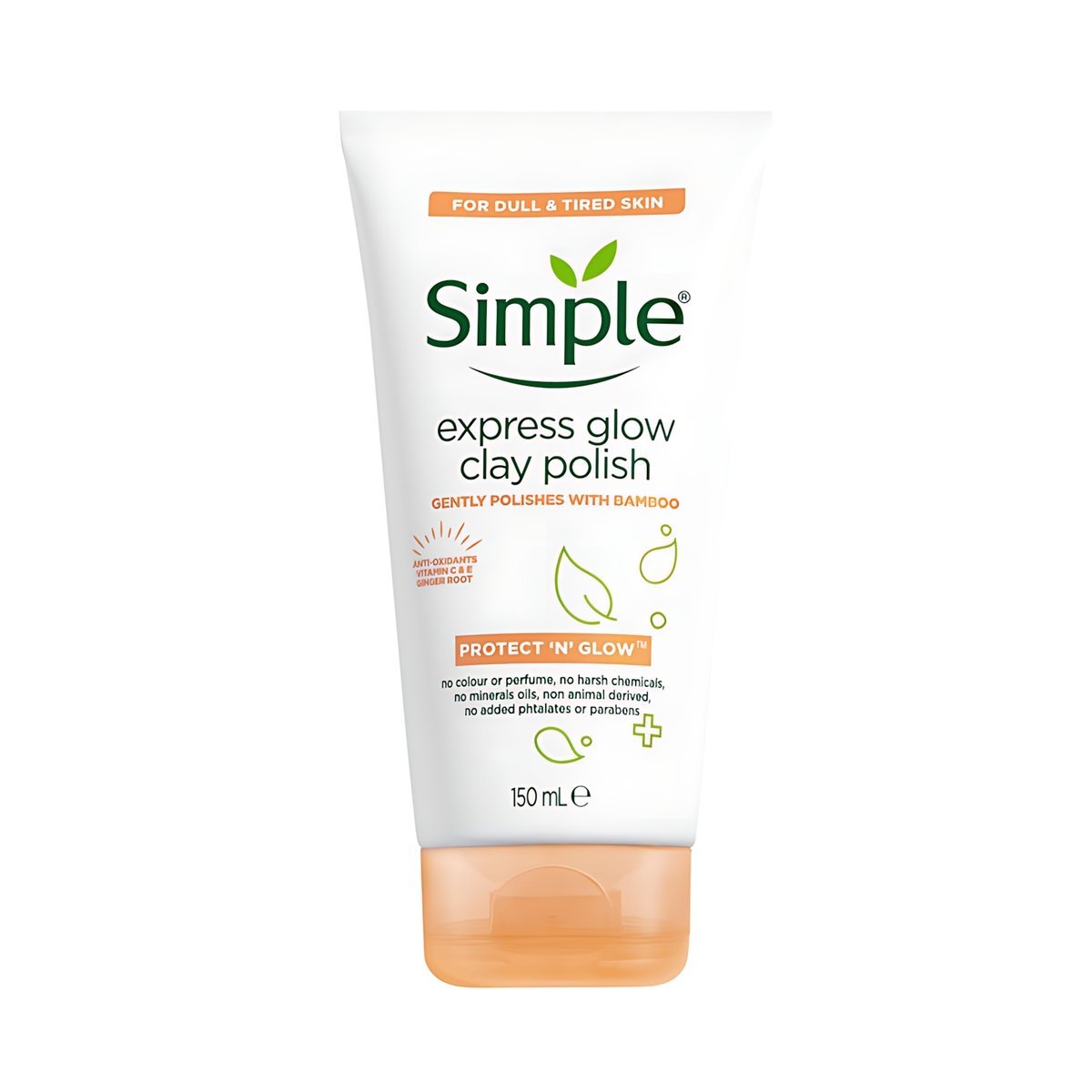 Simple - Express Glow Clay Polish Facial Wash - 150ml