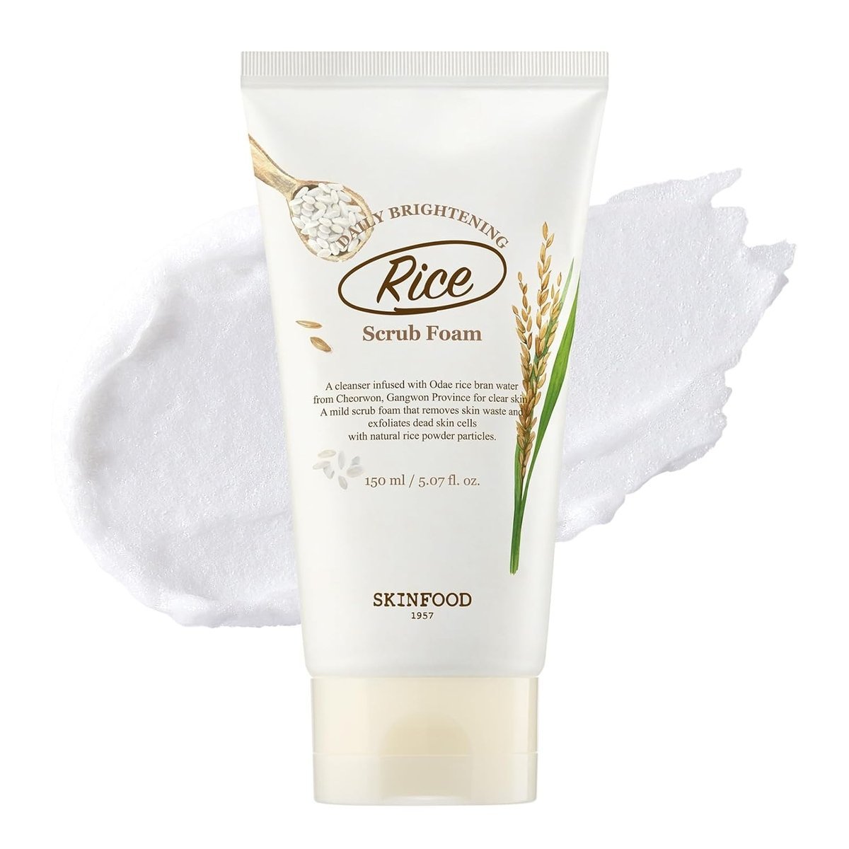 SKINFOOD - RICE DAILY BRIGHTENING SCRUB FOAM - 150ml