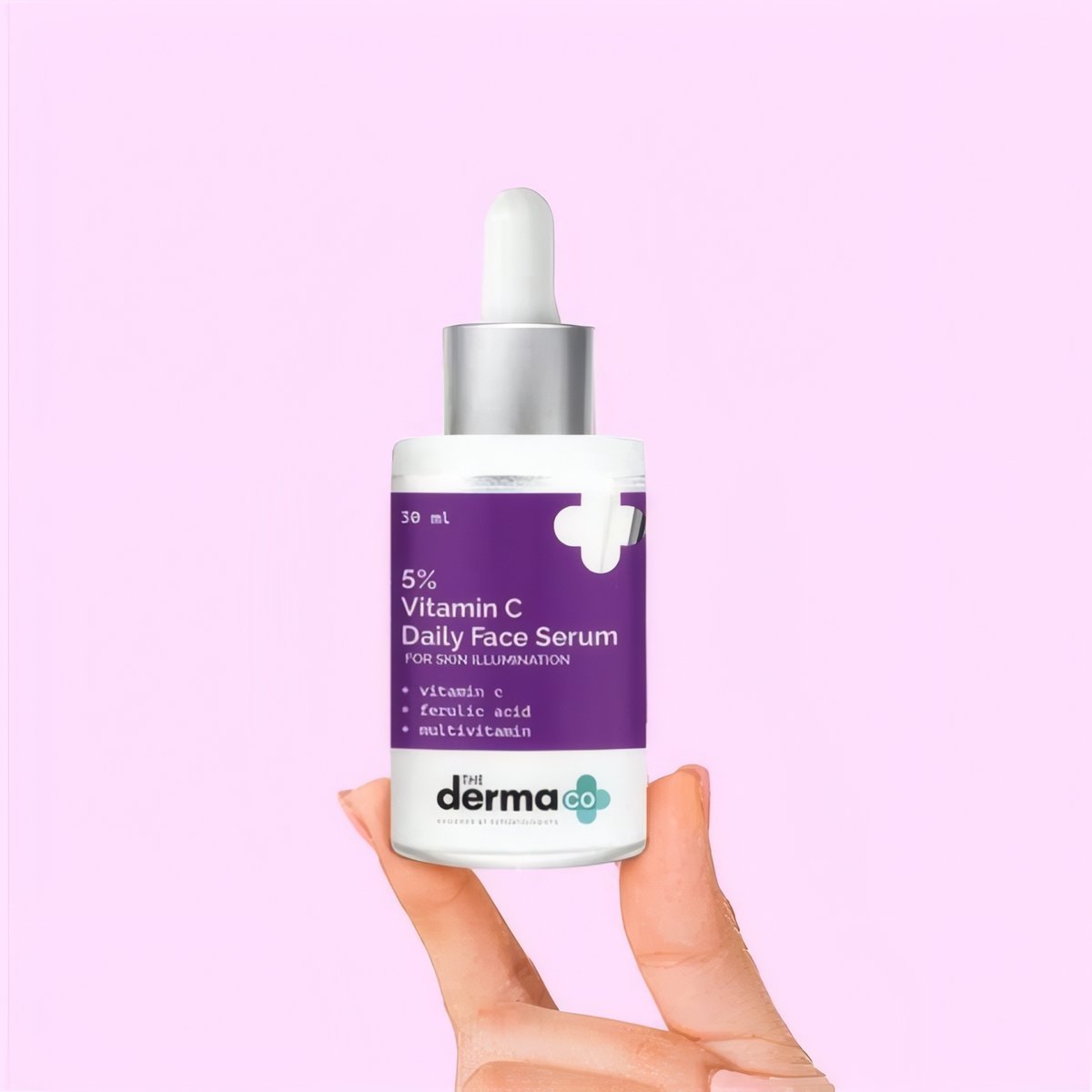 The Derma - Co 5% Vitamin C Daily Face Serum with Ferulic Acid & Multivitamin - 30ml