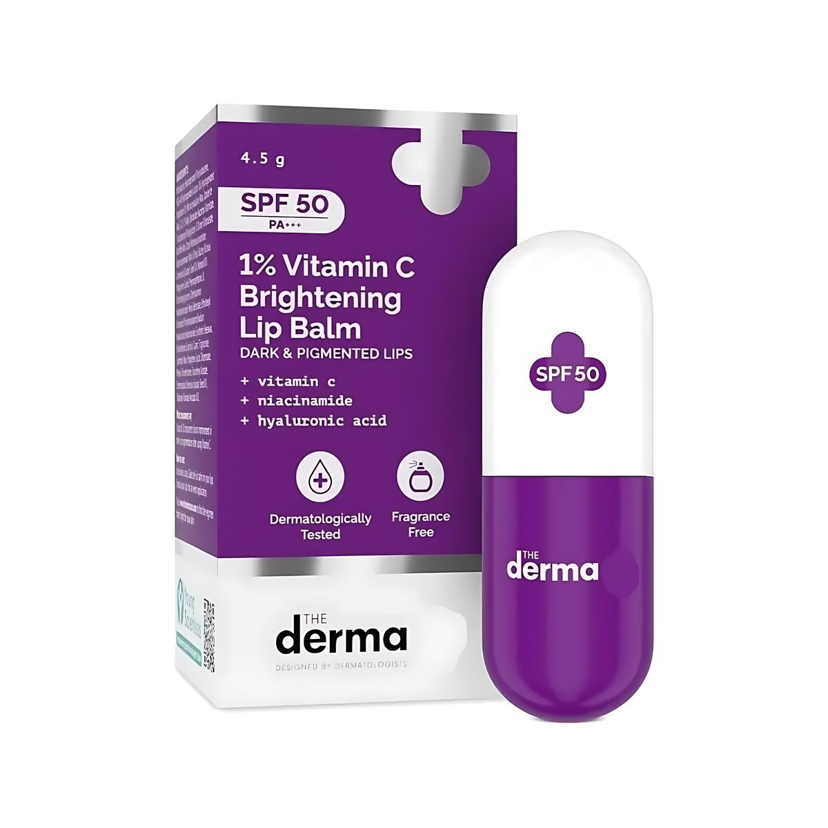 The Derma - Co. 1% Kojic Acid Lip Balm SPF 30 For Pigmented Lips, - 4g