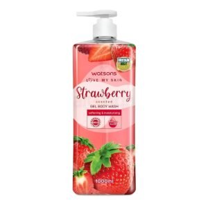 Watsons - Strawberry Softening & Moisturising Gel Body Wash - 1000ml